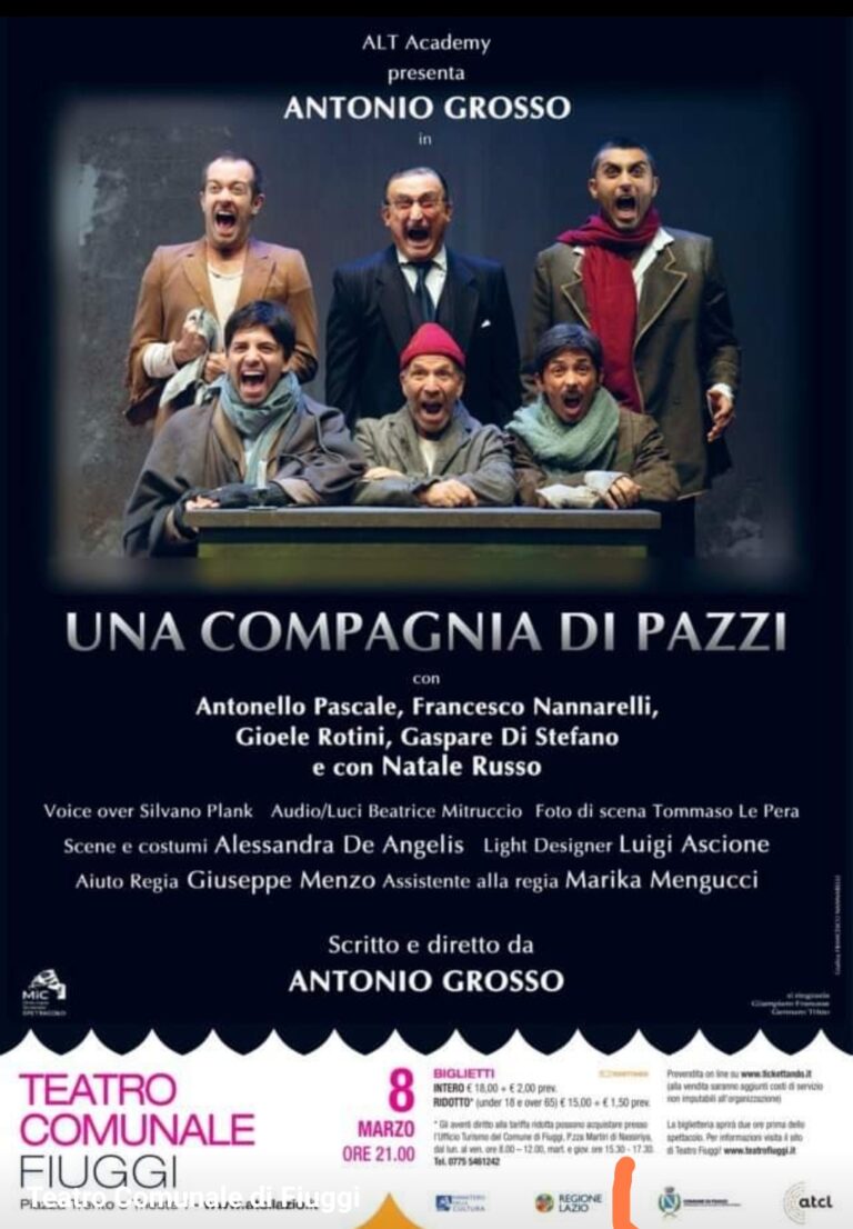 Teatro Comunale Di Fiuggi: Marzo Si Apre Con Uno Spettacolo Di Qualità ...