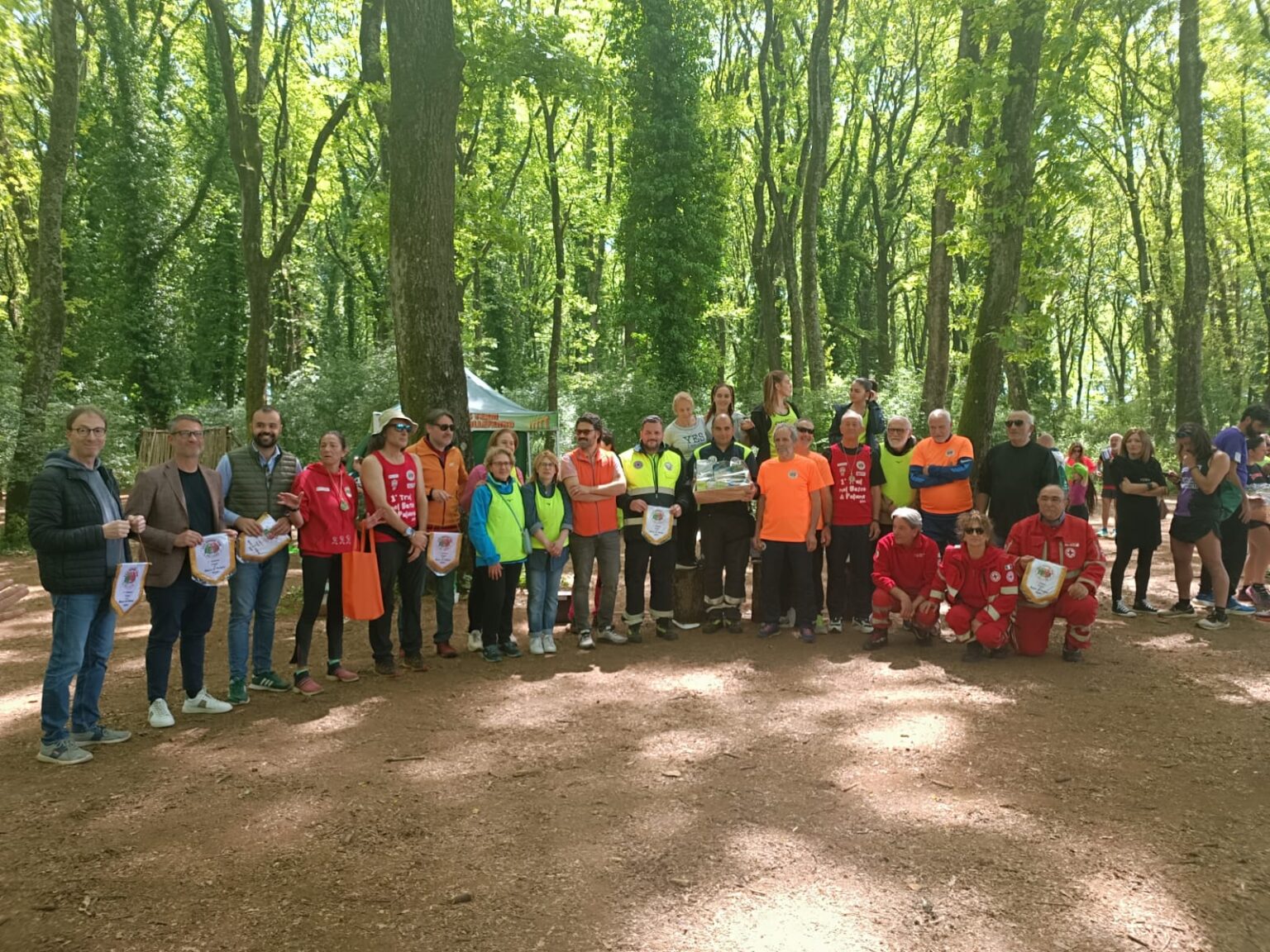 Prima gara di trail-running nel bosco di Paliano