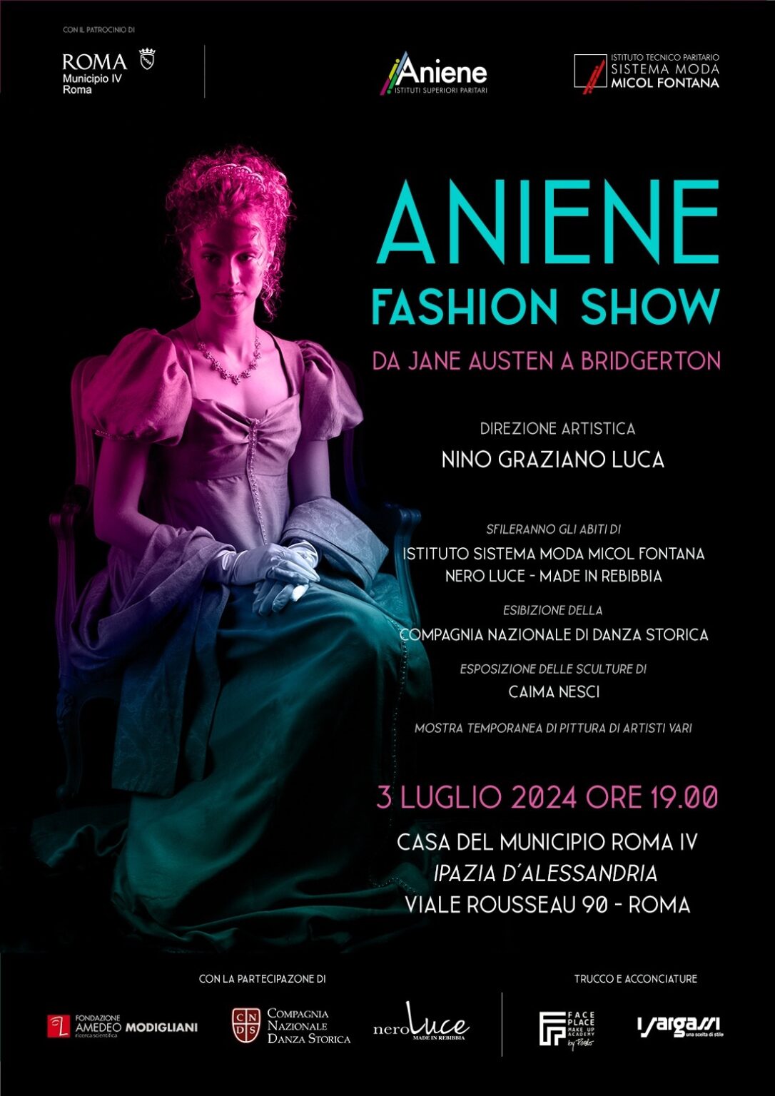 Roma. “Aniene Fashion Show”: da Jane Austen a Bridgerton